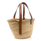 Raffia Basket Tote Bag Natural Tan