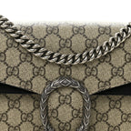 GG Supreme Monogram Small Dionysus Shoulder Bag Black