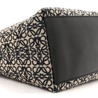 Jacquard Anagram Calfskin Small Cubi Bag Navy Black