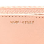 Lambskin Quilted Trendy CC Wallet On Chain WOC Light Beige