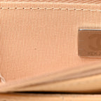 Caviar Quilted Wallet on Chain WOC Beige