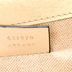 Textured Calfskin Crystal Mini Dionysus Shoulder Bag Mystic White