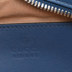 Calfskin Matelasse Aria Small GG Marmont Chain Shoulder Bag Clear Blue
