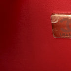 Caviar Quilted Medium Double Flap Red