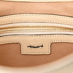 GG Supreme Monogram Moon Calfskin Medium Padlock Shoulder Bag Beige Ebony Mystic White