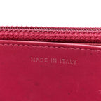 Patent Quilted Brilliant Wallet On Chain WOC Coral