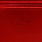 Caviar Quilted Small CC Filigree Flap Coral