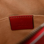 Calfskin Matelasse GG Marmont Belt Bag 85 34 Hibiscus Red