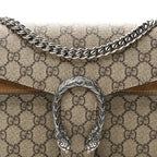 GG Supreme Monogram Small Dionysus Shoulder Bag Taupe