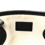 Textured Dollar Calfskin Small Ophidia Shoulder Tote Bag Black