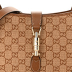 Raffia GG Supreme Monogram Calfskin Small Jackie 1961 Hobo Natural