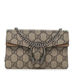 GG Supreme Monogram Super Mini Dionysus Shoulder Bag Taupe
