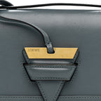 Calfskin Mini Barcelona Shoulder Bag Stone Blue