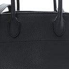 Grained Calfskin Soft Margaux 10 Bag Black